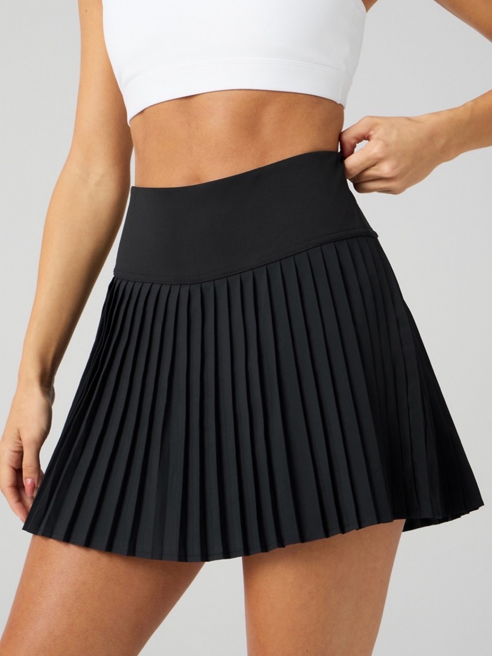 Fabletics Pleated Active Skirt - Black
